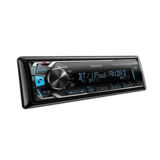 Автомагнитола Kenwood KMM-303BT ( USB, Bluetooth.AUX . Поддержка протокола AOA (Android Open Accessory). До 5 одновременно подключаемых USB-флешек (через USB-hub). Встроенный эквалайзер, FM/УКВ радио приемник, Функция «музыкальный микс», Воспроизведение музыки с iPhone / Android, Мощность на канал 50 Вт)