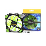 Вентилятор 120 mm ProLogix PLF-SB120G4, 32 Green LED 3+4pin, 120x120x25mm ,BOX