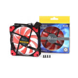 Вентилятор 120 mm ProLogix PLF-SB120R4, 32 Red LED 3+4pin, 120x120x25mm ,BOX