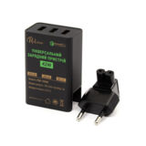 Зарядное устр-во USB 220В ProLogix PQC-103Q2, 3 USB, 42W 2*5V2.4A+QC2 (15V1.2A/12V1.5A/9V2A/5V2A) Black