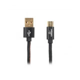 Кабель USB 2.0 Type-C - 1.0 м Cablexpert CCPB-C-USB-04BK премиум, 2.4А, оплетка, блистер