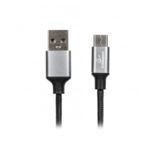 Кабель USB 2.0 Type-C - 1.0 м Cablexpert CCPB-C-USB-09BK премиум, 2.4А, оплетка, блистер