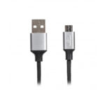 Кабель USB 2.0 Micro - 1.0 м Cablexpert CCPB-M-USB-09BK, премиум, 2.4А, оплетка, черный, блистер