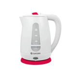 Чайник Satori SPK-7050-RD, 2000Вт, 2л, дисковый, белый/малиновый