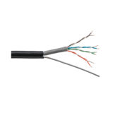 Кабель UTP LogicPower, Cat 5e UTP 4x2x0.50mm. CU 305м. со стальной проволокой 1*1.4mm для наружной прокладки