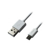 Кабель USB 2.0 Micro - 1.5 м Grand-X PM015WS 2,1A, 100% медь, White