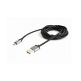 Кабель USB 2.0 Micro - 1.8 м Cablеxpert CCB-mUSB2B-AMBM-6 с оплеткой и металлическими разъемами,черный