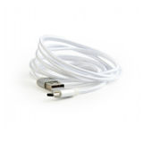 Кабель USB 2.0 Type-C - 1.8 м Cablexpert CCB-mUSB2B-AMCM-6-S, с оплеткой и металлическими разъемами, серебро