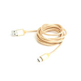 Кабель USB 2.0 Type-C - 1.8 м Cablexpert CCB-mUSB2B-AMCM-6-G, с оплеткой и металлическими разъемами, золото