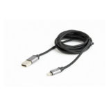 Кабель USB 2.0 Lightning - 1.8 м Cablexpert CCB-mUSB2B-AMLM-6, USB2.0, A-папа/Lightning, для iPhone5, с оплеткой и металлическими разъемами, черный
