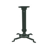 Крепление для проектора, потолочное ITECHmount PRB-18S BLACK відступ від стелі 38-58см, нахил 15