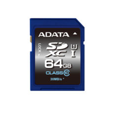   64 GB SDXC ADATA Premier 64GB class 10 (R-50Mb/s (ASDX64GUICL10-R) ! 