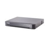 Видеорегистратор HDTVI HikVision DS-7208HUHI-K1 (8-канальный Turbo HD видеорегистратор. Видео стандарт: Аналог и HD-TV, HDCVI, AHD, + 2 IP камеры; Видео сжатие: H.265+ / H.265 / H.264+ / H.264; Запись: 5 Mп - 12к/с, 4 Mп - 15к/с, 3Мп - 18к/с, 1080р / 720р - 25 к/с; Аудио: 4вх/1вых, Тревога: 8вх/4вых; Видео выходы: HDMI (4K), VGA, CVBS; Интерфейсы: RS-485, 1x USB2.0, 1x USB3.0, RG-45 10/100/1000 Mб/c; 1xSATA HDD до 8 Тб; DC 12В/20Вт, 315х242х45 мм.)