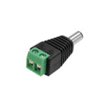 Разъем для подключения питания DC-M (D 5,5x2,1мм) с клеммами под кабель (Black Plug) (1шт)(06847)