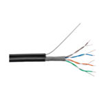 Кабель FTP для наружной прокладки экран LogicPower, 5e 4x2x0.51mm. CCA 305м. с тросом 7*0,4