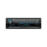 Автомагнитола Kenwood KMM-304Y ( Универсальный 1DIN. RCA, AUX, ISO. Встроенный эквалайзер, FM/УКВ радио приемник, Функция «музыкальный микс», Воспроизведение музыки с iPhone / Android, Мощность на канал 50 Вт)