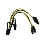 Переходник питания Dynamode SATA 15Pin x 2 to PCI-E 8Pin(6+2) 16 AWG медь