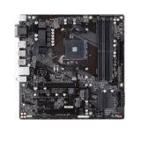 Мат.плата Gigabyte AM4 GA-AB350M-DASH AMD B350 4xDDR4 VGA/HDMI/DP/M.2/2 PCI-E 16x/1PCI-E 1/M.2mATX