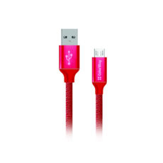  USB 2.0 Micro - 1.0  ColorWay AM-microB, 2.1,  (CW-CBUM002-RD)