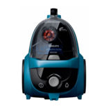 Пылесос безмешковой Philips FC 8672/01, 2000/370Вт, регулятор мощности на корпусе, телескопическая трубка, турбощетка, объем пылесборника 1.7л, синий/черный