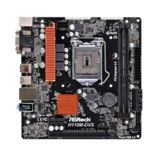 Мат.плата ASRock 1151 H110M-DVS H110 2 DDR4 DVI/VGA mATX БН