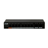 Коммутатор Dahua DH-PFS3010-8ET-96 (Неуправляемый коммутатор , 8 портов RJ-45 с PoE 10/100 Мбит/с, 2 uplink порт 10/100/1000 Мбит/с )