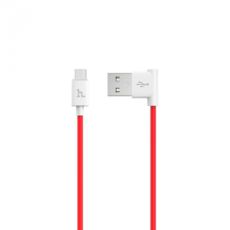  USB 2.0 Micro - 1.2  Hoco L Shape Round 2.1A UPM10 MicroUSB red