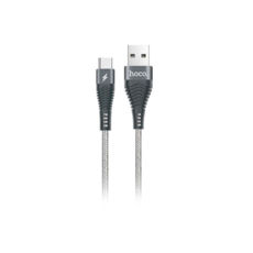  USB 2.0 Type-C - 1.2  Hoco U32 Unswerving steel braided Type-C grey