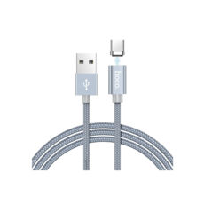  USB 2.0 Type-C - 1.0  Hoco U40A magnetic adsorption charged Type-C metal gray