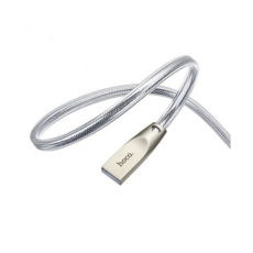  USB 2.0 Type-C - 1.2  Hoco U9 Zinc Alloy Jelly knitted 1.2M Type-C  silver