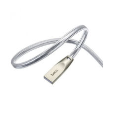  USB 2.0 Type-C - 2  Hoco U9 Zinc Alloy Jelly knitted 2M Type-C  silver