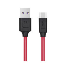  USB 2.0 Type-C - 1.2  Hoco X11 5A Rapid Type-C black-red