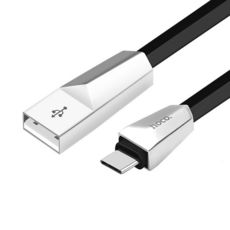  USB 2.0 Type-C - 1.2  Hoco X4 zinc alloy rhombus Type-C black