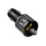 Автомобильное зарядное Hoco E19 Bluetooth FM Launcher 2.4A metal grey