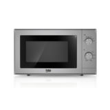 Микроволновая печь Beko MGC20100S, 20л, 700/900Вт, гриль, механика, внутреннее покрытие эмаль, дверца открывается кнопкой, серебристый