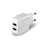 Зарядний пристрій USB 220В Colorway 2USB 2.4A білий (CW-CHS004-WT)