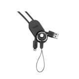 Кабель USB 2.0 Lightning - 0.77 м Hoco U21 Mobile phone strap Lightning black