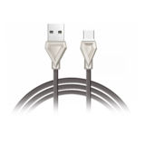 Кабель USB 2.0 Micro - 1.0 м Hoco U25 Golden armor 1M MicroUSB metal gray