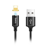 Кабель USB 2.0 Lightning - 1.0 м Hoco U28 Magnetic adsorption Lightning black