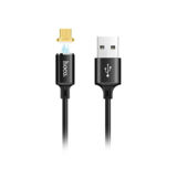 Кабель USB 2.0 Micro - 1.0 м Hoco U28 Magnetic adsorption MicroUSB black