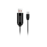 Кабель USB 2.0 Micro - 1 м Hoco U29 LED displayed timing MicroUSB white