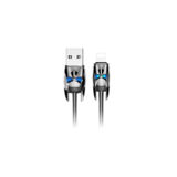 Кабель USB 2.0 Lightning - 1.2 м Hoco U30 Shadow Knight Lightning metal gray