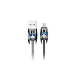 Кабель USB 2.0 Micro - 1.2 м Hoco U30 Shadow Knight MicroUSB metal gray