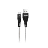 Кабель USB 2.0 Type-C - 1.2 м Hoco U32 Unswerving steel braided Type-C black