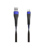 Кабель USB 2.0 Micro - 1.2 м Hoco U39 Slender charging MicroUSB blue-black