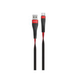 Кабель USB 2.0 Micro - 1.2 м Hoco U39 Slender charging MicroUSB red-black