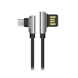Кабель USB 2.0 Micro - 1.2 м Hoco U42 exquisite steel charged MicroUSB black