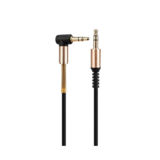 Кабель звуковой Hoco UPA02 AUX Spring audio (with Mic) black