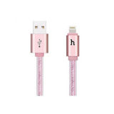 Кабель USB 2.0 Lightning - 0.3 м Hoco UPL12 Metal Jelly Knitted Lightning 0.3M rose gold