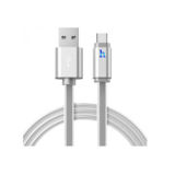 Кабель USB 2.0 Lightning - 0.3 м Hoco UPL12 Metal Jelly Knitted Lightning 0.3M silver